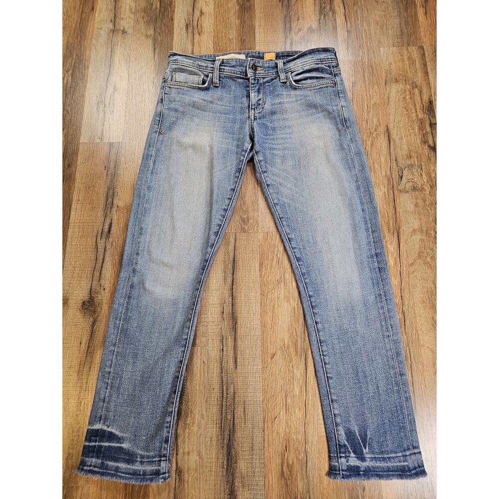 Pilcro and the Letterpress Hyphen Unique Ankle Jeans Size 25 Distressed Raw Hem